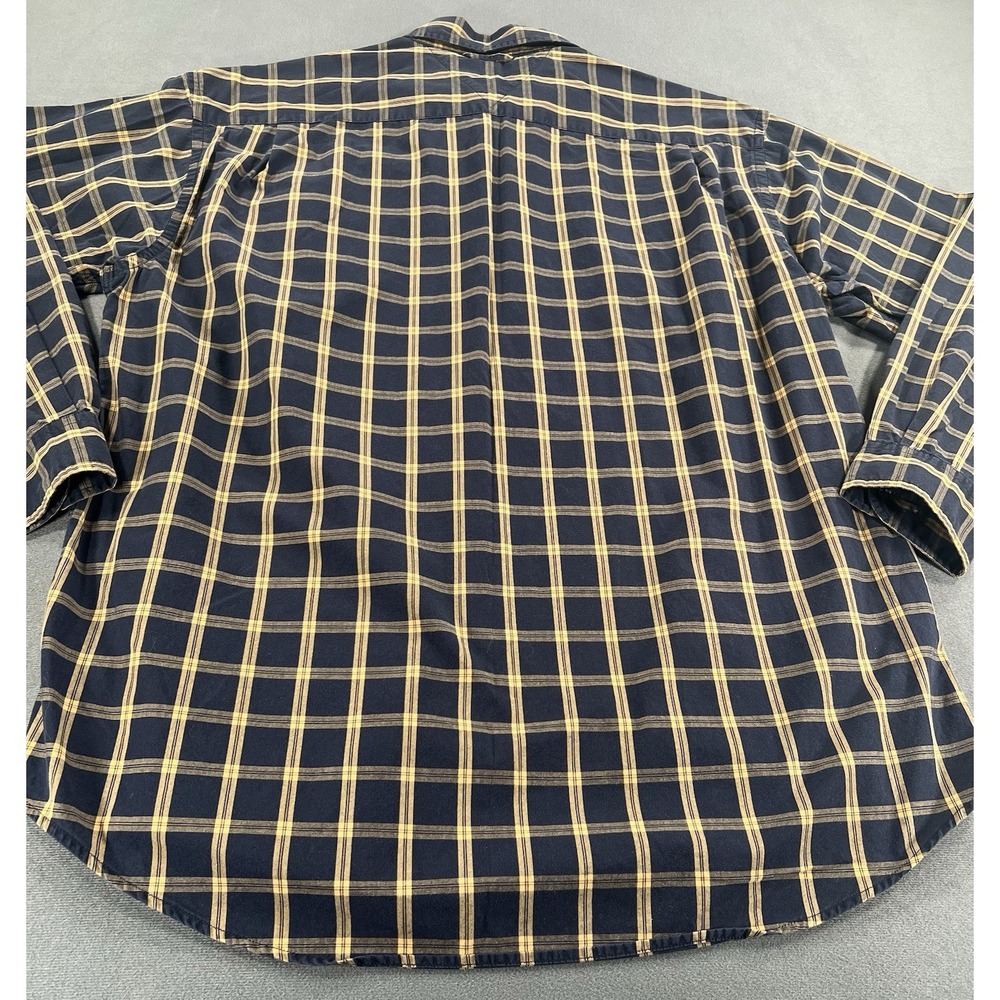 Vintage Tommy Hilfiger Button Down Shirt Sz Large Plaid Checkered Preppy 90s - Picture 11 of 11